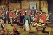 The Wedding Supper von Pieter Brueghel the Younger