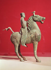 Man on horseback, from Wu-wei by Chinese School