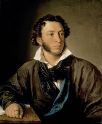 Portrait of Alexander Pushkin by Vasili Andreevich Tropinin