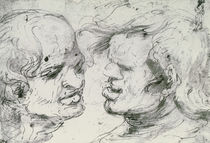 Two Heads von Leonardo Da Vinci