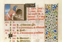 Ms 134 August: Baking Bread by French School