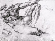 Study for the Creation of Adam by Michelangelo Buonarroti