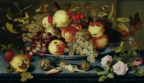 Still Life with Fruit, Flowers and Seafood by Balthasar van der Ast