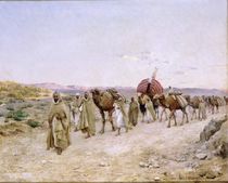 A Caravan near Biskra, 1892 by Paul John Baptiste Lazerges