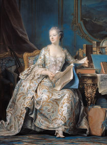 Jeanne Poisson the Marquise de Pompadour von Maurice Quentin de la Tour