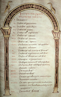 Manuscript of Salic Law by Carolingian School