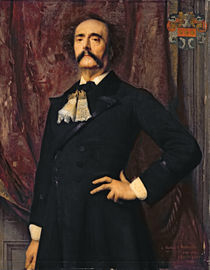 Portrait of Jules Barbey d'Aurevilly 1881 von Emile Levy