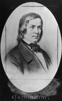 Robert Schumann engraved from a photograph by Jacotin
