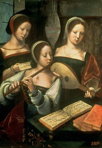 Three Musicians by Master of the Half Figures
