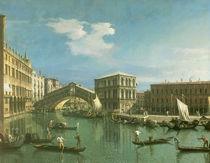 The Rialto Bridge, Venice von Canaletto