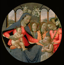 Virgin and Child with St. John the Baptist and the Three Archangels by Bastiano Mainardi