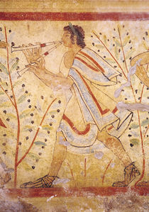Musician playing the Pipes von Etruscan
