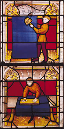 Cloth Merchant's Window von French School