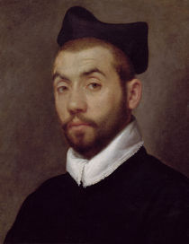 Portrait of a Man, presumed to be Clement Marot von Giovanni-Battista Moroni