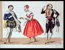 Cherubino, Fanchette and Figaro von French School