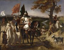 Moroccan Caid, 1837 von Ferdinand Victor Eugene Delacroix