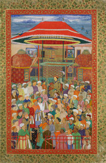 The Court Welcoming Emperor Jahangir von Mughal School