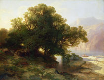 View of Lake Thuner, 1854 von Alexandre Calame