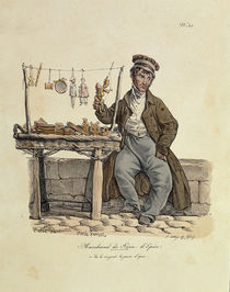 The Gingerbread Seller, number 25 from 'The Cries of Paris' series by Carle Vernet