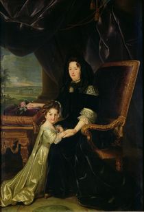 Francoise d'Aubigne Marquise of Maintenon and her Niece by Louis Ferdinand Elle