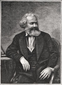 Portrait of Karl Marx 1857 von French School