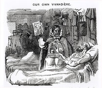 Our Own Vivandiere, Mrs Seacole as depicted in 'Punch' by English School