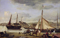 The Merchant's Quay at Rouen von Jean Baptiste Camille Corot