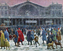 Gare de l'Est Under Snow, 1917 von Maximilien Luce
