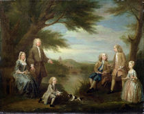 John and Elizabeth Jeffreys and their Children von William Hogarth