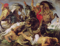 Hippopotamus and Crocodile Hunt von Peter Paul Rubens