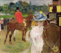 At the Races at Auteuil, 1907 von Leon Georges Carre