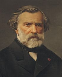 Ambroise Thomas previously thought to be Giuseppe Verdi by Italian School
