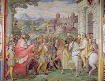 Charles V with Alessandro Farnese at Worms von Taddeo & Federico Zuccaro