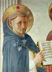 The Madonna delle Ombre, detail of St. Dominic by Fra Angelico