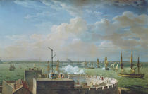 Cherbourg Harbour, 1822 by Louis Philippe Crepin