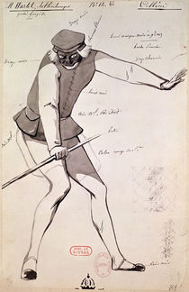 Costume design for an Acrobat in 'Benvenuto Cellini' by Hector Berlioz by Paul Lormier