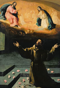 St. Francis of Assisi, or The Miracle of the Roses von Francisco de Zurbaran