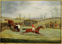 A Steeplechase, Another Hedge by Henry Thomas Alken