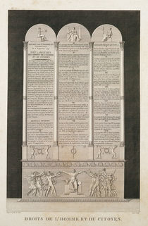 French Declaration of the Rights of Man and the Citizen von Alexandre Evariste Fragonard