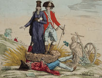 Revolutionary cartoon about 'Tithes by French School