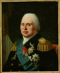Louis XVIII after 1815 von Robert Lefevre