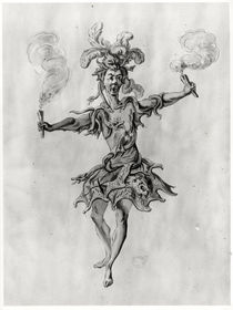 Costume design for the ballet 'Medusa' by Nicolas Boquet