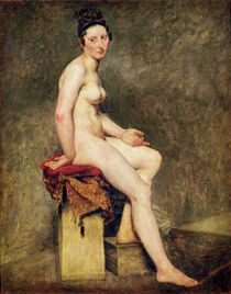 Seated Nude, Mademoiselle Rose by Ferdinand Victor Eugene Delacroix