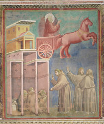 St. Francis Appears to His Companions in a Chariot of Fire von Giotto di Bondone
