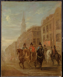Restoration Procession of Charles II at Cheapside von William Hogarth