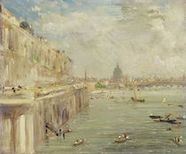 View of Somerset House Terrace and St. Paul's by John Constable