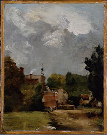 East Bergholt Church from Church Street by John Constable