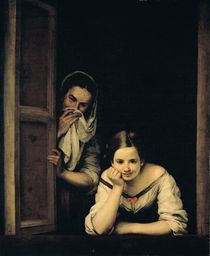 Women from Galicia at the Window by Bartolome Esteban Murillo