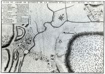 Field Plan for the Battle of Arques by French School