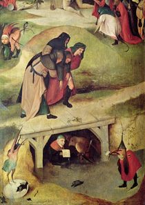 Temptation of St. Anthony, detail from left hand panel of the triptych by Hieronymus Bosch